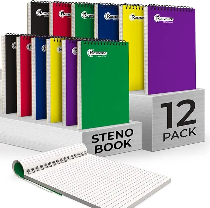 Rosmonde Bulk Spiral Steno Pads