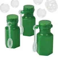 Fun Express Mini Hexagon Green Bubble Bottles