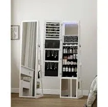 Hzuaneri 16-LED Jewelry Cabinet Armoire