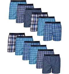 Hanes Men's Yarn Dyed Plaid Boxers