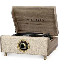 &#039;s 4in1 Highland Bluetooth Record Player With 3speed Turntable With Fm Radio vt