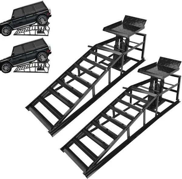 VOWAGH 2 Pack Hydraulic Car Ramps