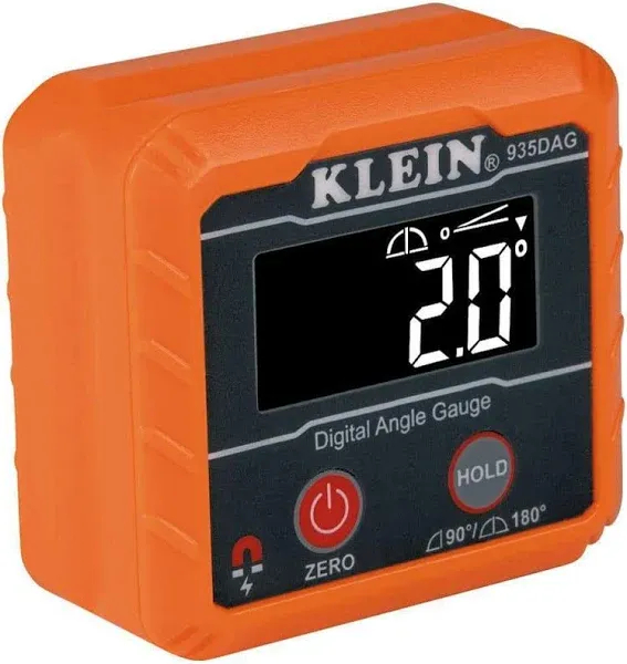 Digital Angle Gauge And Level Klein Tools Strong Magnetic Base High Visibility