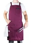 Hudson Durable Goods - Professional Grade Chef Apron for Kitchen, BBQ & Grill