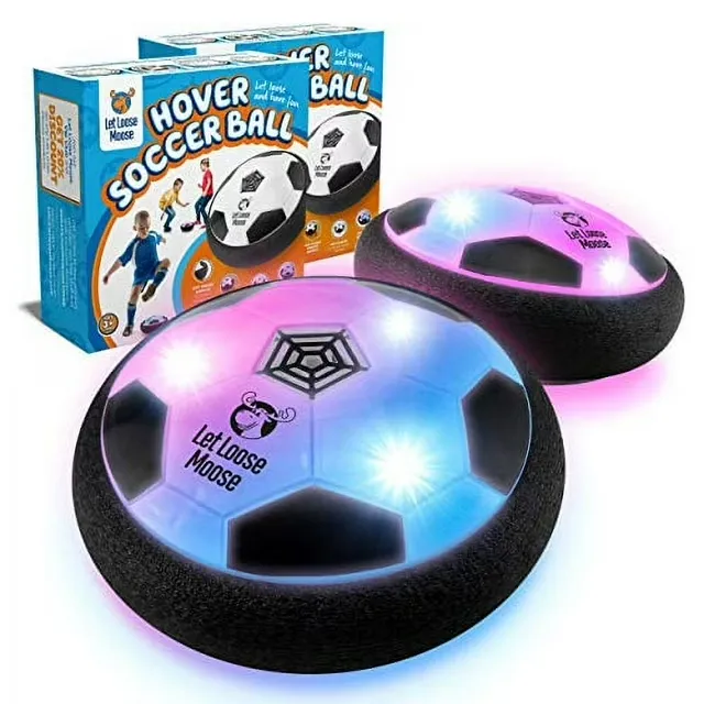 Let Loose Moose Hover Soccer Ball Set of 2 Light Up LED Soccer Ball T