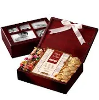 Broadway Basketeers Photo Gift Box with Lid Gourmet Food Tea &amp; Cocoa - Cookies