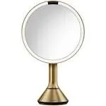 simplehuman 8 Sensor Mirror with Touch-Control Brightness - Brass