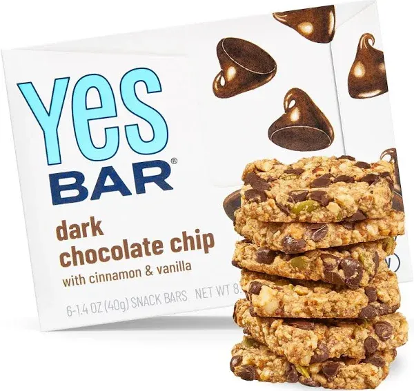 Yes Bar Dark Chocolate Chip Snack Bar