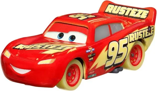 Disney Pixar Cars Glow Racers Die Cast Lightning McQueen HPG77