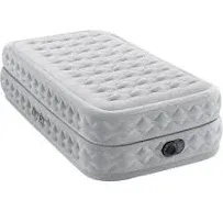 Intex Dura Beam Supreme Air Flow Air Mattress with Built in Pump