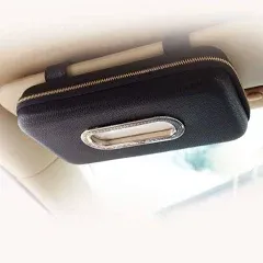  Car Tissue Holder, Sun Visor Napkin Holder, Car Visor Tissue Holder, Black