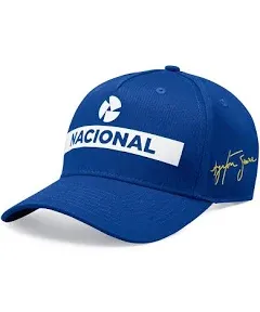 Ayrton Senna Replica Nacional Cap with Bag - Blue - One Size