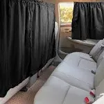 4 Pcs Double Layer Thickened Car Curtains Set, 98% Light Blocking Car Window ...