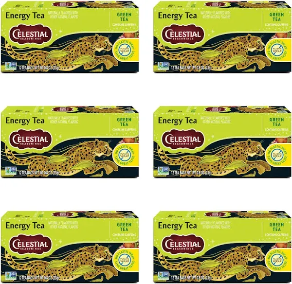 Celestial Seasonings Green Tea, Energy Green Tea, 12 Count