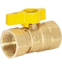 Zoro Select 60011 Manual 2-Way Ball Valve,Ips,Bras<wbr/>s