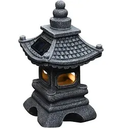 GardenFans Solar LED Pagoda Lantern