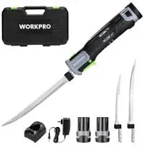 WORKPRO 12V Cordless Electric Fillet Knife w/2 Razor Blade Cordless Fillet Knife