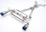 Invidia Gemini Rolled Ti Burnt Tip Catback Exhaust For Nissan 350Z 2003-2009