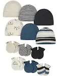 Onesies Baby Boy Caps and Mittens Accessories Set