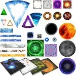 DND Area of Effect Spell Templates - Set of 28 Markers for AOE Spells Effects