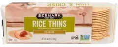 SESMARK RICE THIN SESAME, 4.25 OZ, PK- 12