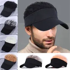 Novelty Peaked Baseball Hat Hair Visor