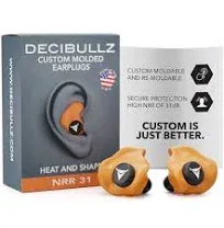 Custom Molded Earplugs31Db Rating Comfortable Hearing Protection for Shooting