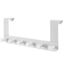 Simple Clever Homes 365 Over The Door Rack 6 Hook Behind Door Hanger