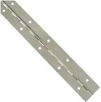 1-1/2" X 12" Nickel Continuous Hinge