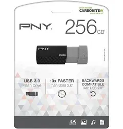 PNY USB 3.0 Flash Drive, 256GB, Black