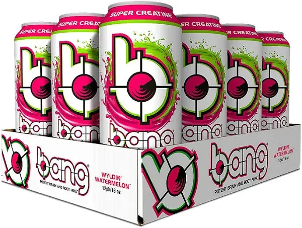 Bang Energy Candy Apple Crisp, 16 oz. Cans, 12 Pack