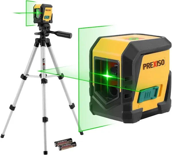 REXISO Self Leveling Cross Line Laser Level Rotatable 360° LED 65FT Indicator 🔴