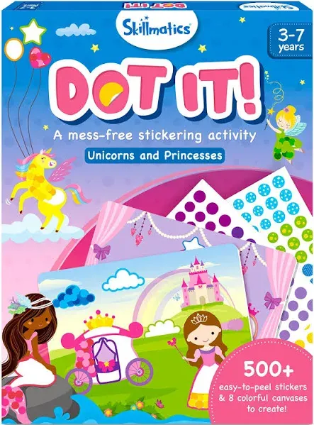 Skillmatics Art Activity - Dot It Unicorns &amp; Princesses, No Mess Multicolor 