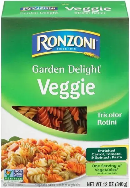 Ronzoni Garden Delight Rotini, 12 Ounce