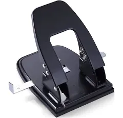 Standard 2 Hole Paper Punch, 30 Sheets Capacity, Black (90079)