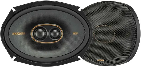 Kicker KS Series 6x9" 3 Way Coaxial Speaker Pair 150W Rms 300W Peak 51KSC69304