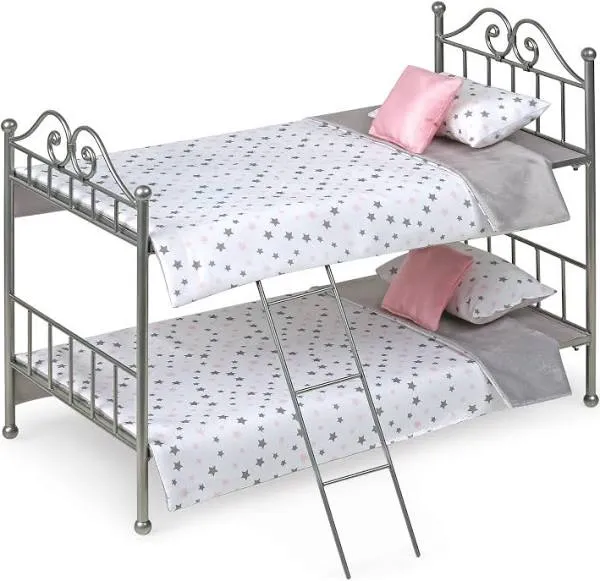 Badger Basket Scrollwork Metal Doll Bunk Bed