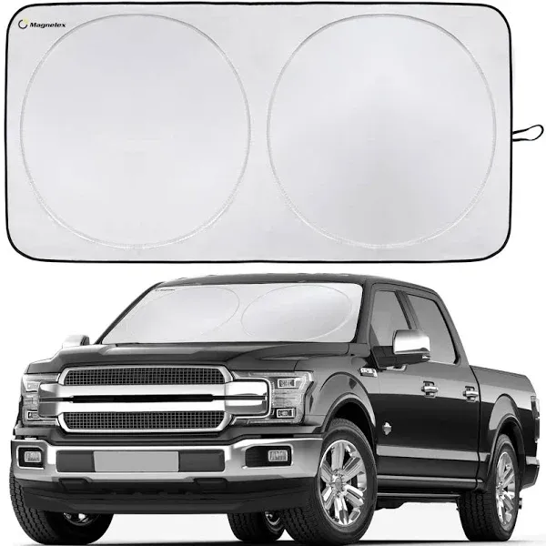 Car Windshield Sunshade with Bonus Steering Wheel Sun Shade