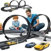 Kids Toy Electric Powered Slot Car Race Track Set