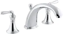 Kohler T387-4-CP Devonshire Chrome Two Handle Tub Faucet Trim - Polished Chrome