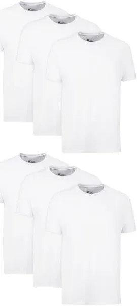 NEW HANES TAGLESS TSHIRTS WHITE T-SHIRTS PACK OF 6 MENS S