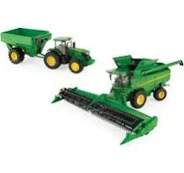 NEW John Deere 1/32 S780 Combine Grain Head 7290R Tractor Grain Cart LP79390