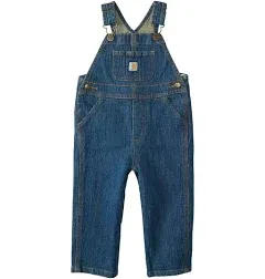 Carhartt Boy&#039;s Washed Denim Bib Overall - Denim - 3T