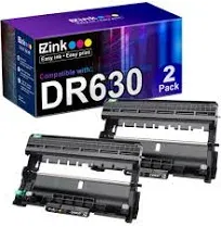 2 PACK EZink Refill Drum Unit For HL-L2300D DCP-L2520DW DR630 Black HIGH Yield 