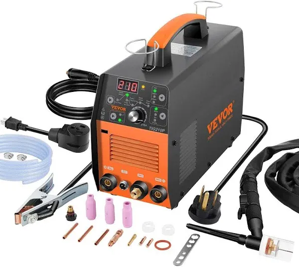 VEVOR TIG Welder 210Amp 3 in 1 110/220V Dual Voltage HF TIG/Stick/Clean Welding Machine w