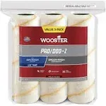 (3-Pk) Wooster Pro Roller Cover White 1/2&#034; Nap x 9&#034; RR724-9 - Unopened