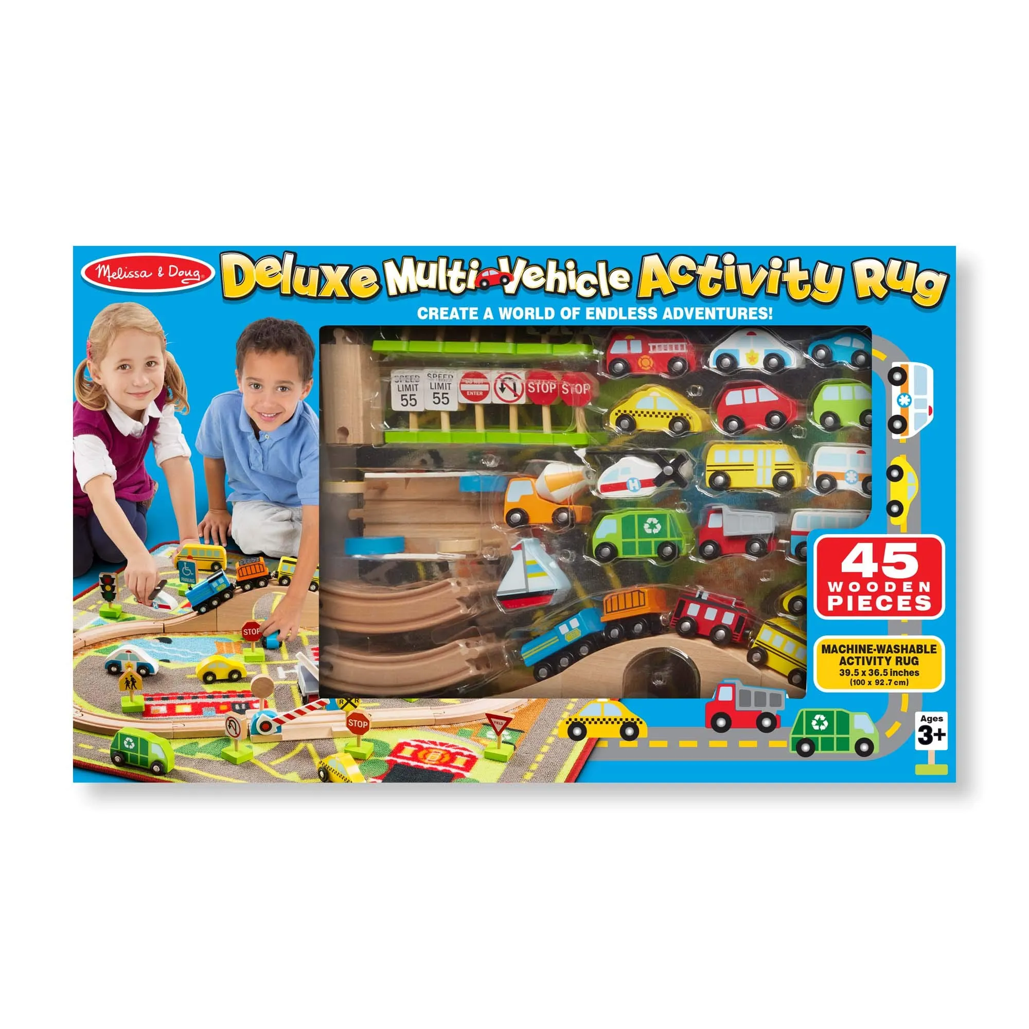 Melissa & Doug Deluxe Multi- Vehicle Activity Rug