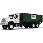 First Gear 1/24 Scale Plastic Toy Waste Managment International WorkStar with Roll-Off Container Inducing Lights & Sounds