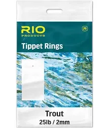 Rio Fly Fishing Head Tippet Ring Size Large Tackle, Steel (Pack of 1)