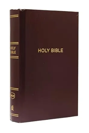 NKJV, Pew Bible, Large Print, Hardcover, Burgundy, Red Letter, Comfort Print: Holy Bible, New King James Version